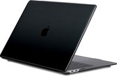 Lunso Geschikt voor MacBook Pro 16 inch (2019) cover hoes - case - Glanzend Zwart