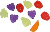30x stuks ijsblokjes fruit vormen herbruikbaar - Plastic ijsblokjes - Verkoeling artikelen - Gekoelde drankjes maken