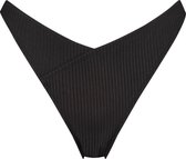 WALLIEN - Dames Bikini Broekje Mini - Black Ocean - Zwart