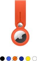 Airtag – Airtag-sleutelhanger – Airtag Hoesje – Airtag Hanger – Airtag Case – voor Apple Airtag – Verlies Hulp – Siliconen lang oranje