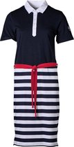 Moeder dochter dames polojurk Marine - kort | Maat 3XL