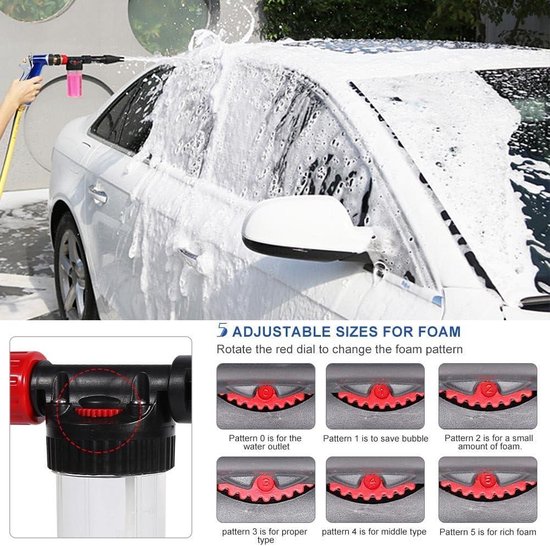 Schuimpistool, uittrekbaar, 63 cm, met PTFE coating, antiaanbaklaag, professioneel pistool voor geëxpandeerd schuim, afdichting, isolatie, vulling, afdichting (rood
