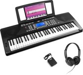 Bol.com MAX Rhapsody61P keyboard set - met sustainpedaal en koptelefoon - 61 aanslaggevoelige toetsen aanbieding