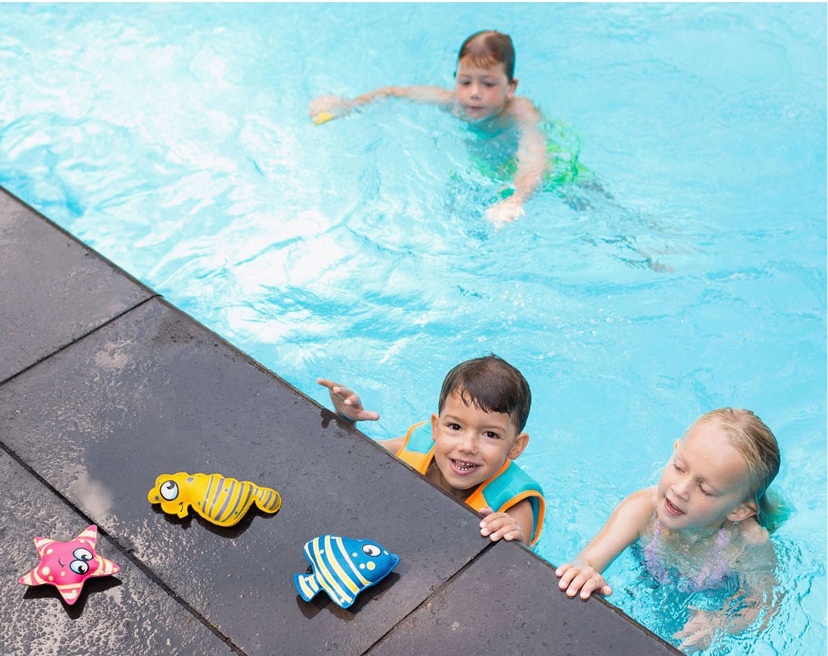 BS Toys Opduikdieren Zwembad - Opduik Speelgoed vanaf 5 Jaar - Water Spel - Bad Speelgoed - Neopreen Diertjes - 3 Stuks — afbeelding 11