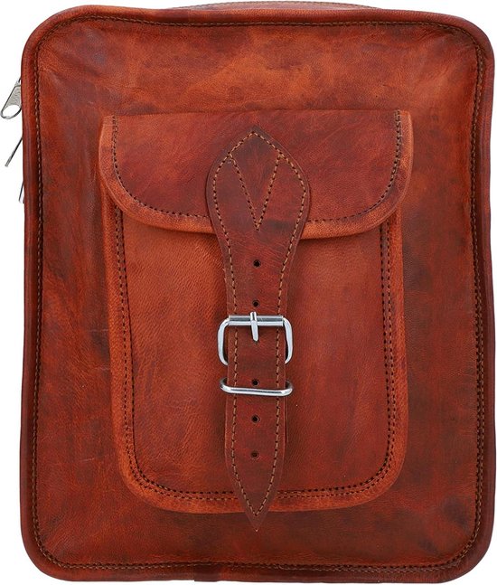 Gusti Stuurtas leer - Baden C. Schoudertas Fietstas Tas Leren tas Vintage Bruin Leer