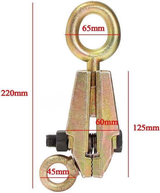 Extracteur Auto-Serrant 5 Tonnes - Pince De Traction Robuste Pour Carrosserie Voiture Et Réparation, Outil Forgé 4,5 Kg
