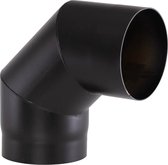 Bocht 90° Ø150 2mm zwart.