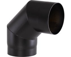 Bocht 90° Ø150 2mm zwart.
