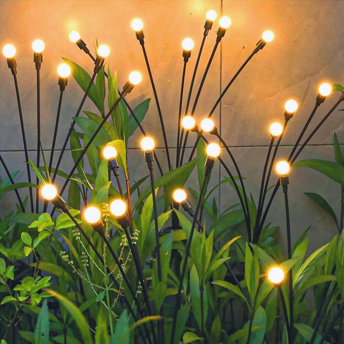 Decoratieve zonne-tuinverlichting - 8 stuks schommellampen voor terras en tuin
