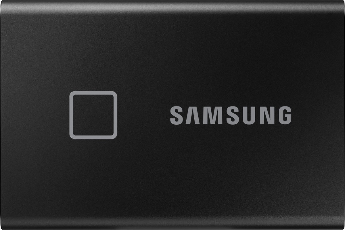Bol.com Samsung Portable T7 Touch - Externe SSD - USB C 3.2 - Inclusief USB C en USB A kabel - 2 TB - Zwart aanbieding
