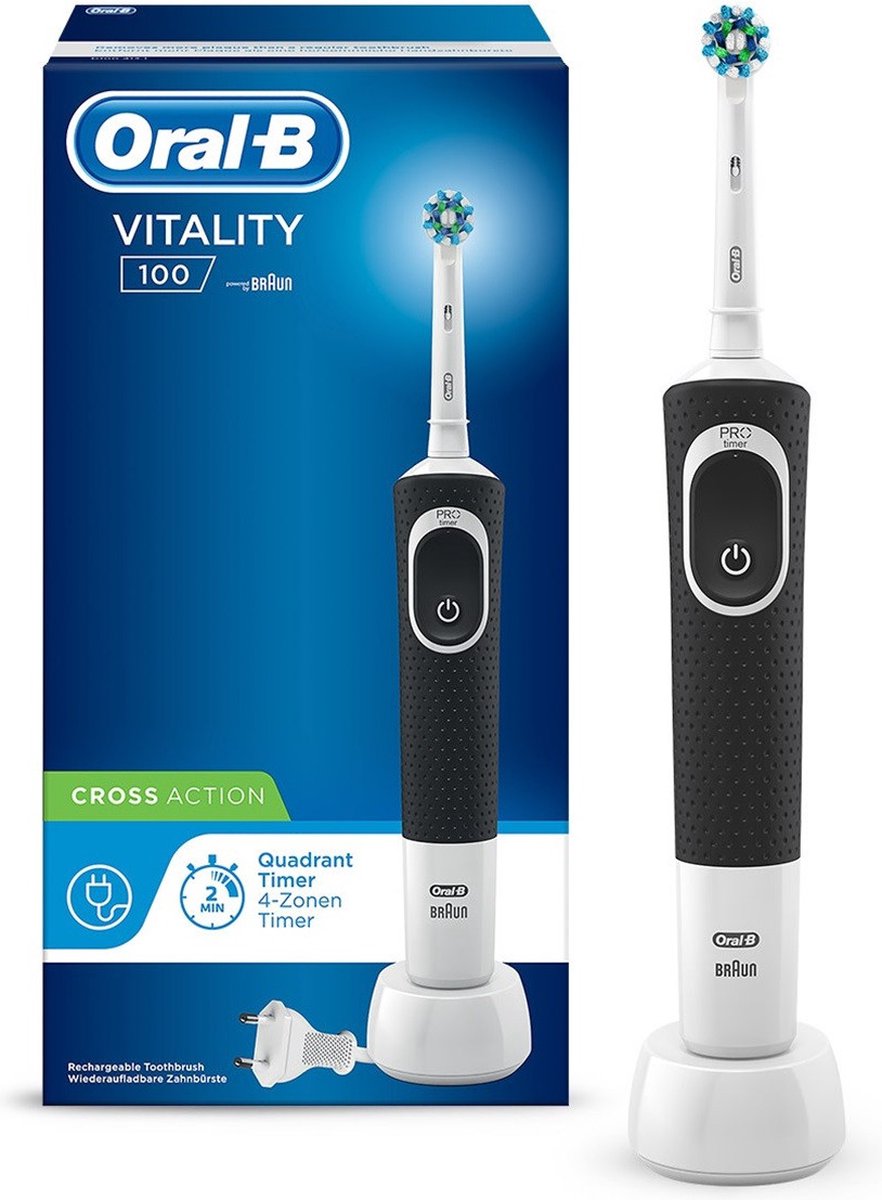 Oral-B Vitality 100 CrossAction Zwart - Elektrische Tandenborstel