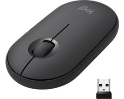 Logitech Pebble M350 - Draadloze Muis - Bluetooth - Zwart