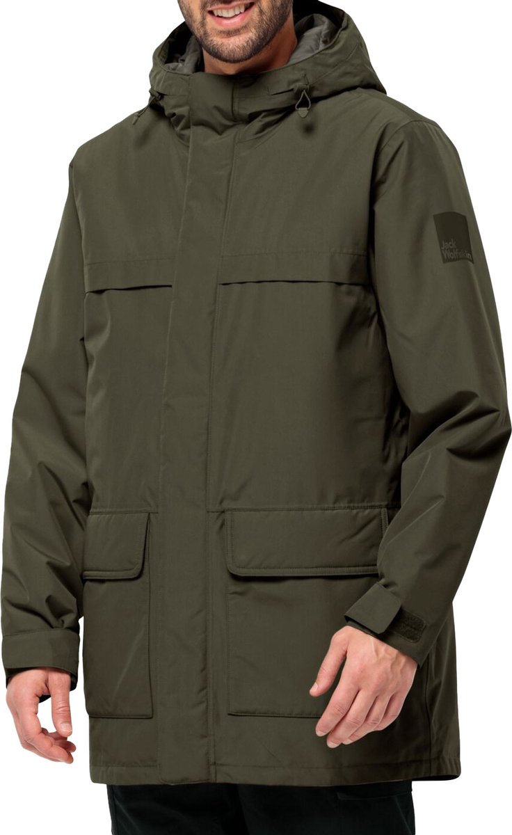 Jack Wolfskin Winterlager Parka Winterjas Heren Donkergroen