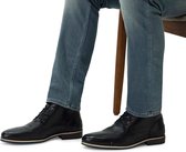 Manfield - Homme - Bottines à lacets en cuir noir - Taille 43