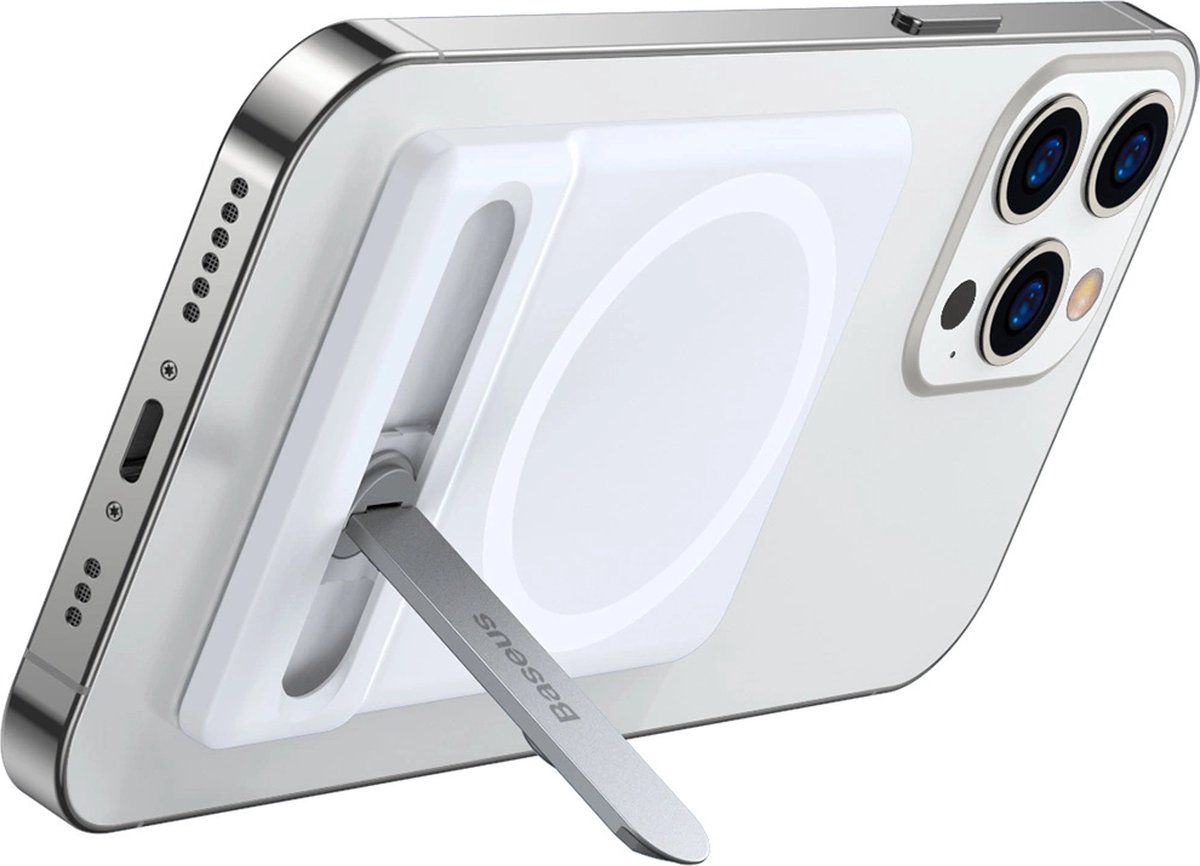 Baseus - opvouwbare - standaard met magnetische houder - Wit