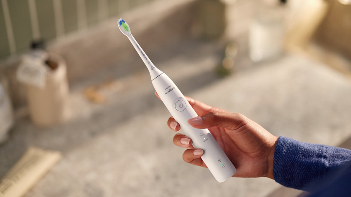 Afbeelding 3 van Philips Sonicare 5500 Series - Elektrische Tandenborstel - Wit - Wittere tanden - HX7110/01