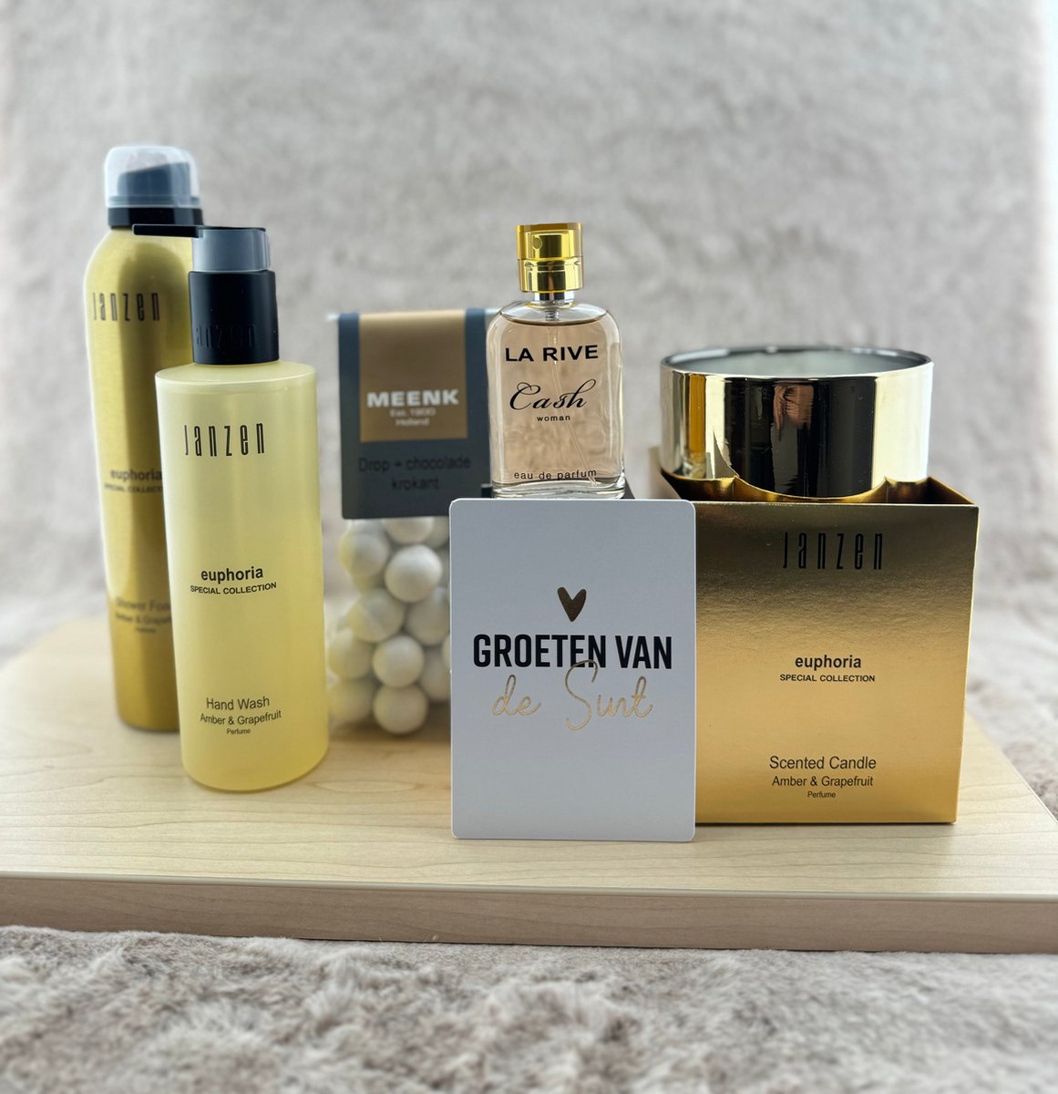 Goedkoopste Dames •Cadeaupakket Goud Enjoy• - Cadeau voor Vrouwen - Perfect Gifts