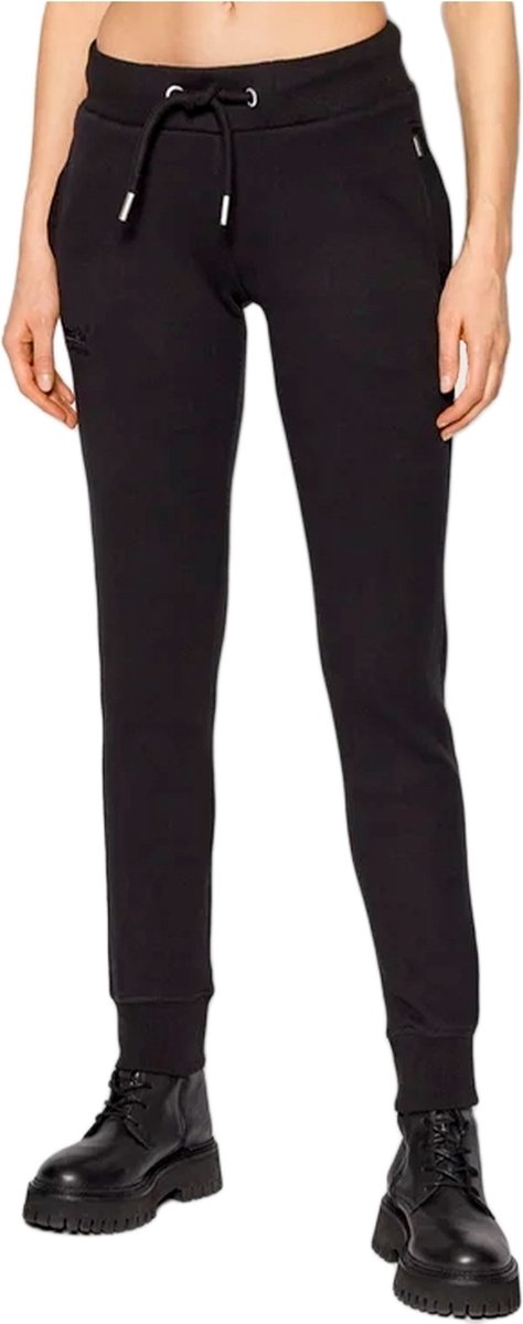 Superdry VINTAGE LOGO EMB JOGGER Dames Broek Zwart