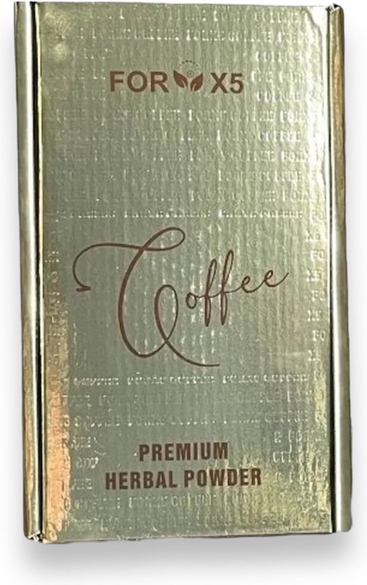 Goedkoopste FORX5 Coffee Kahve Detox Arabische Afslank Koffie Premium Herbal Powder, 1 doos van 30 zakjes