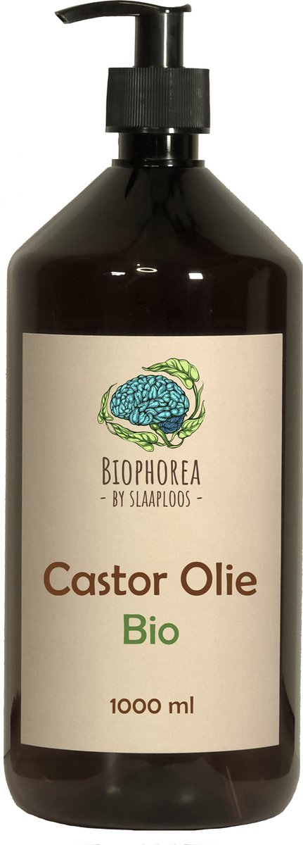 Goedkoopste Slaaploos Castor olie - 1000ml - 100 Puur Biologisch Koudgeperst - Wonderolie - Biophorea Castorolie - Basisolie voor etherische oliën