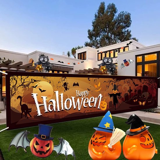 Décoration d'Halloween Solacis - Autocollant de fenêtre - Décoration d'Halloween - Horreur - Effrayant - Must pour Halloween !