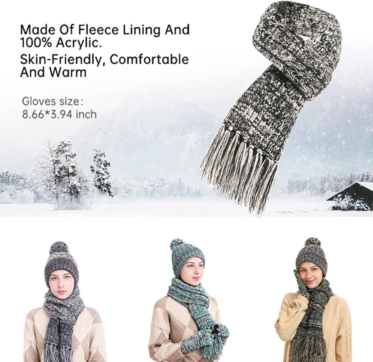 Muts Sjaal Handschoenen Dames Dameshoed Muts Sjaal Touchscreen Handschoenen Set Schedelkap Nekwarmer Handschoenenset Kopen Vanaf Een Prijs Van 26 Winter Set 3 Stuks