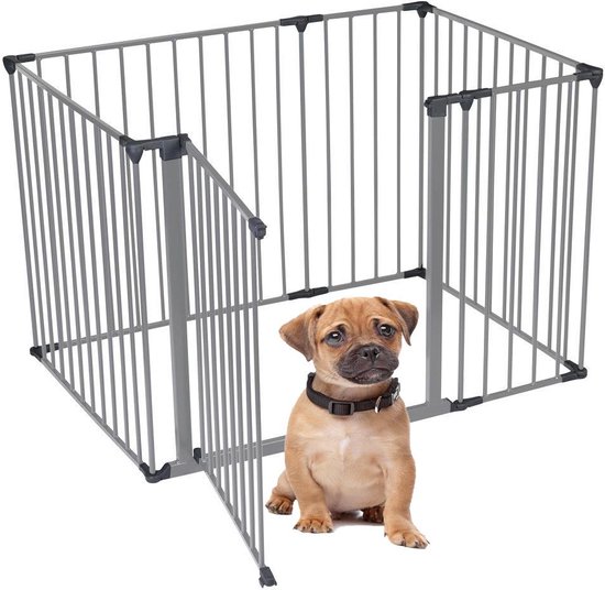 Enclos pour animaux Bettacare, 72 cm x 105 cm, Grijs, hauteur 70 cm, pour chien