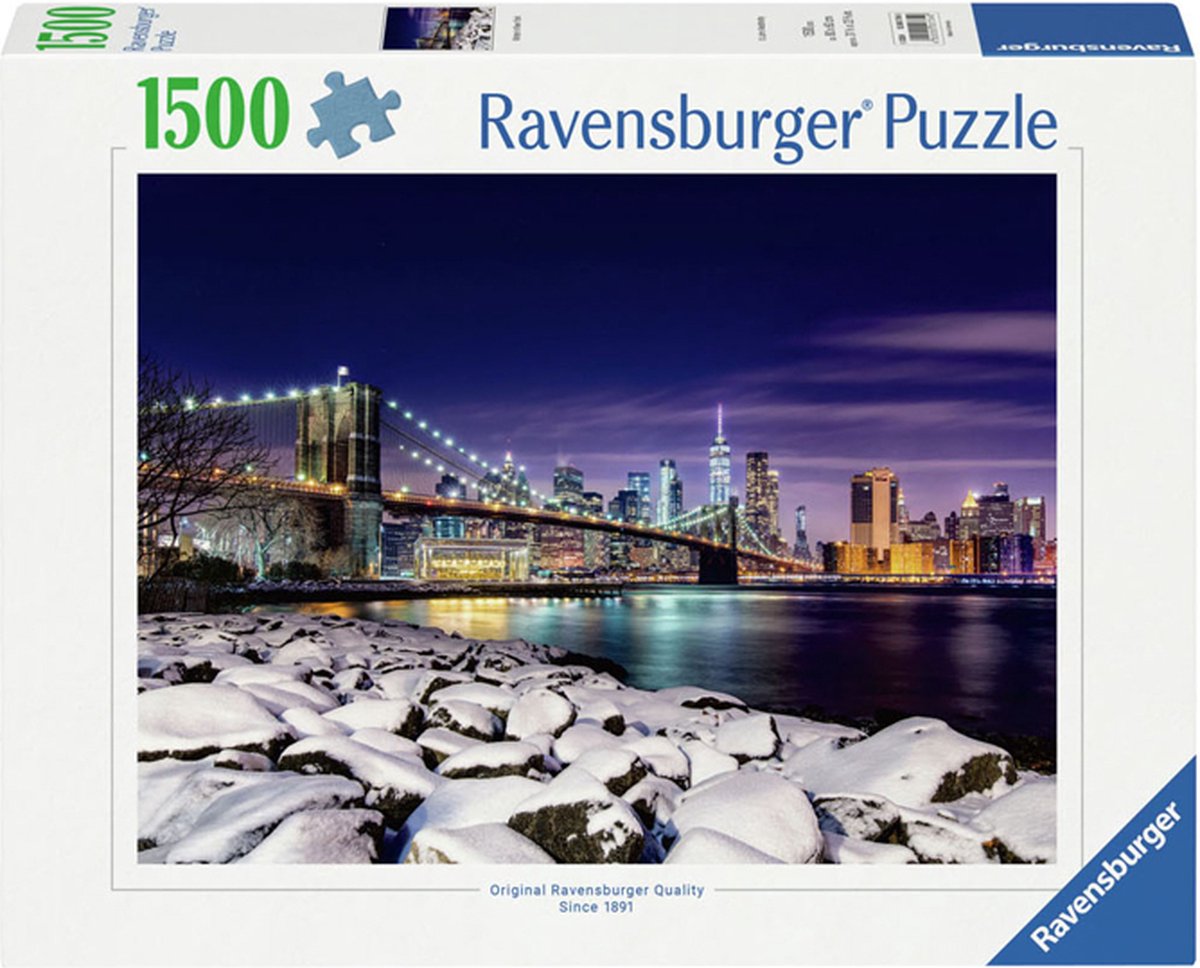 Ravensburger puzzel Winter in New York Legpuzzel 1500 stukjes