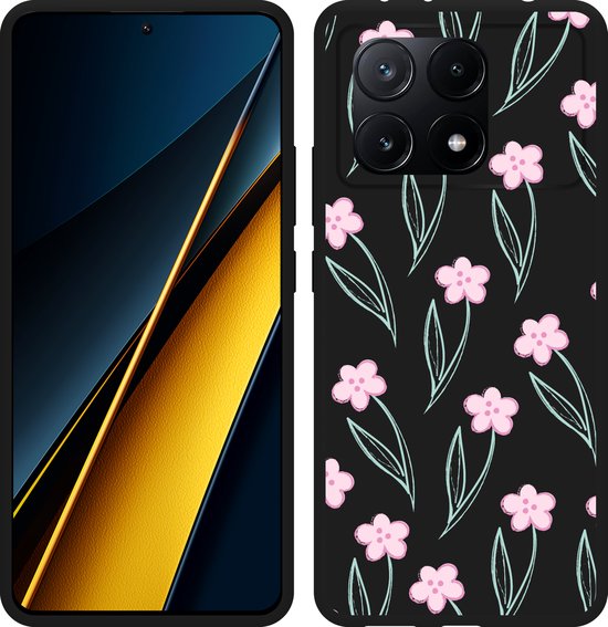 SEAHAI Hoesje Voor Xiaomi POCO X8 Pro Max – Ultradun, Transparant, Met Bloemenprint, Schokbestendig, TPU Siliconen, Ondersteunt Draadloos Laden