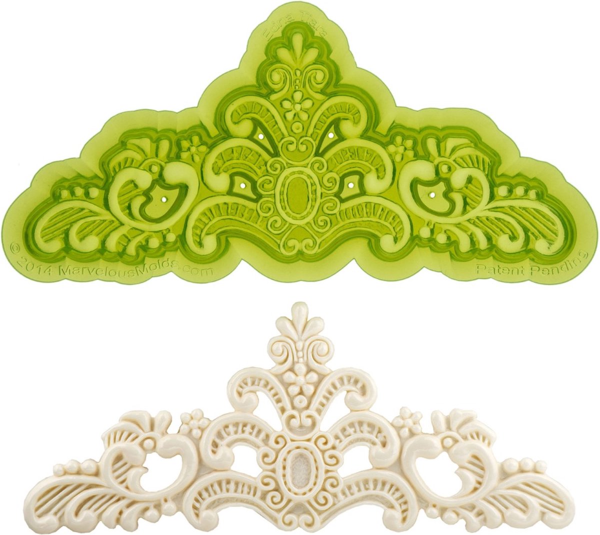 Marvelous Molds Silicone Mal - Edna Lace Mold