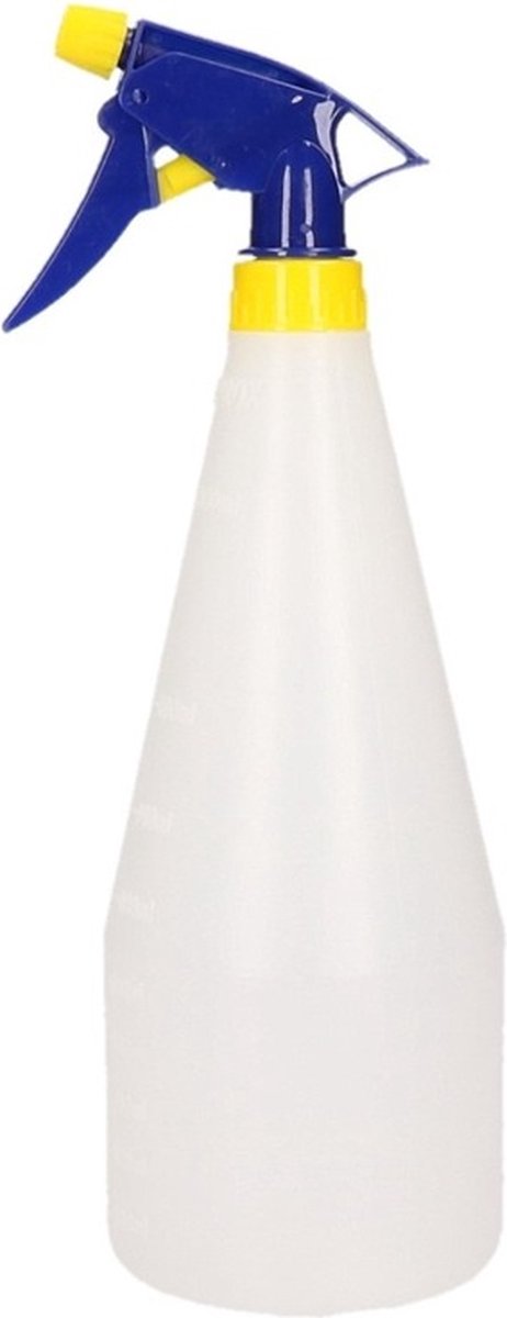 Plantenspuit voor kamerplanten 1 liter basin blauw geel kunststof Spoeier