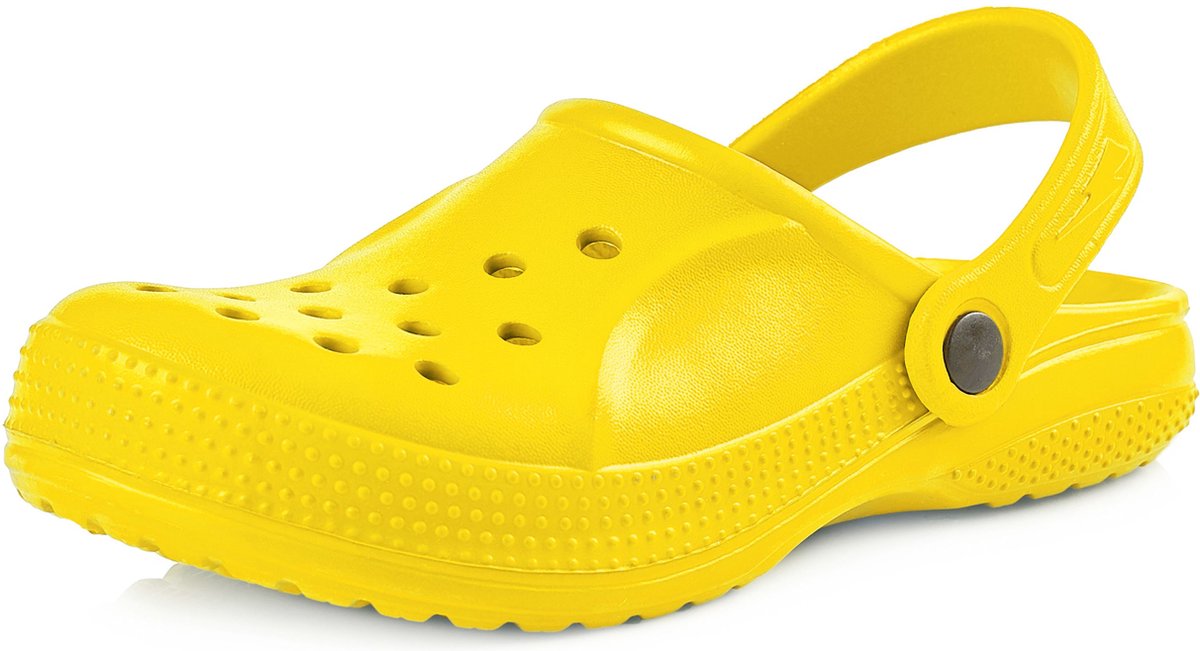 Ladeheid Clogs Kinderen - Tuinschoenen - Lichte - Kinderschoenen - Meisjes - Jongens – Geel – 34 – LA-KL-055