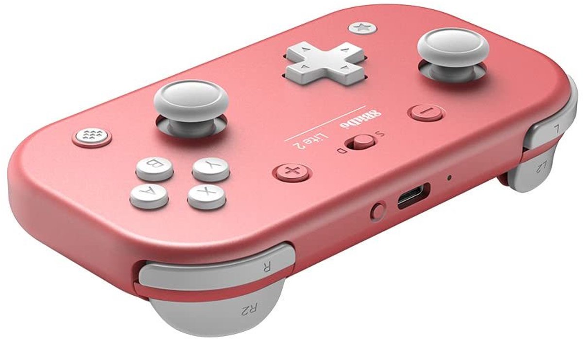 8BitDo Lite 2 Pink - Gamepad Android - Nintendo Switch - Raspberry Pi - roze thumbnail 3