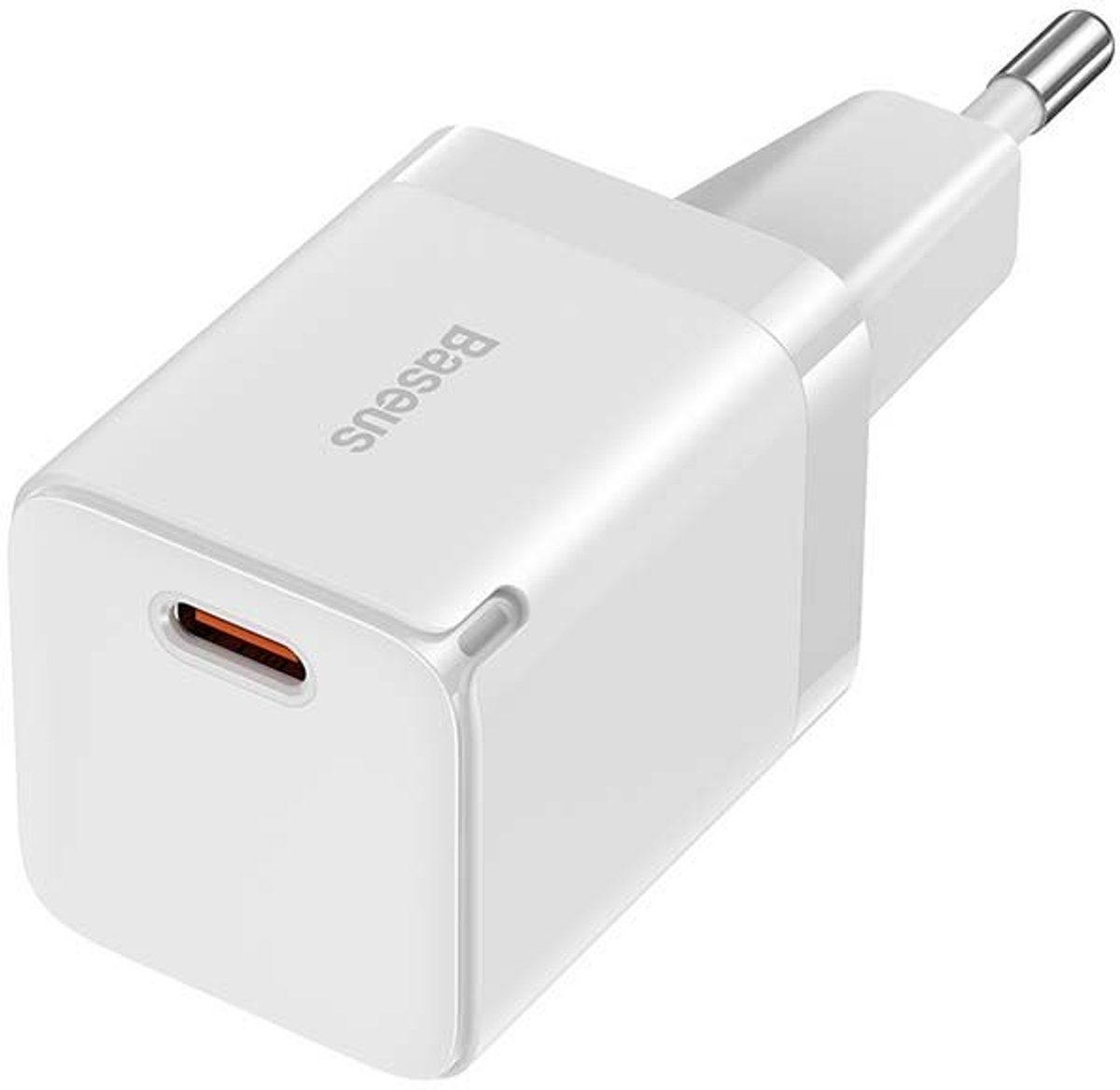 Baseus GaN3 USB-C Snellader 30W Power Delivery Adapter Wit