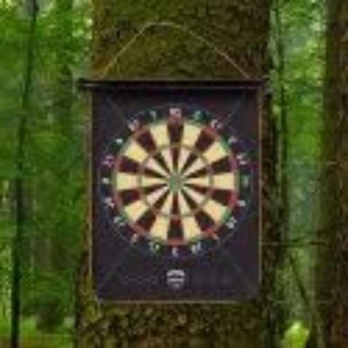 Outdoor Magnetisch Waterdicht Dartbord - Draagbaar - Geel en Rood Darts