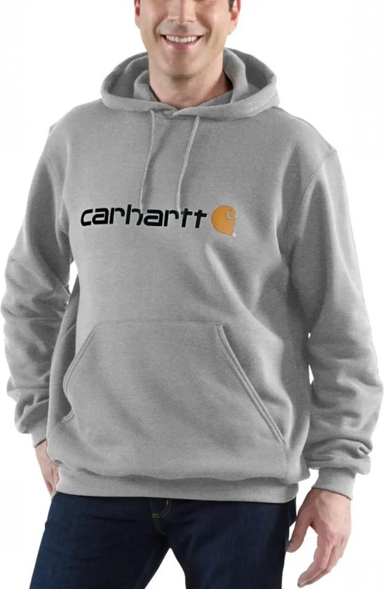 Carhartt Loose Fit Midweight Logo Graphic casual sweater heren grijs bol