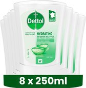 Bol.com Dettol Handzeep No Touch Navulling - Antibacterieel - Aloe Vera - 250ml x8 - Voordeelverpakking aanbieding