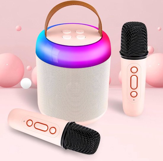 Machine à Karaoké Enfant Machine à Karaoké Portable Pour Enfants - 2 Micros Sans Fil, Haut-parleur Bluetooth, Lumière LED, Idéale Pour Fêtes Et Cadeaux 4-12 Ans Microphone Sans Fil Effets Vocaux Machine à Karaoké Enfant Machine à Karaoké Portable Pour Enfants - 2 Micros Sans Fil, Haut-parleur Bluetooth, Lumière LED, Idéale Pour Fêtes Et Cadeaux 4-12 Ans Microphone Sans Fil Effets Vocaux