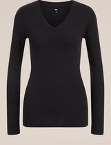 WE Fashion Dames T-shirt van biologische katoenmix
