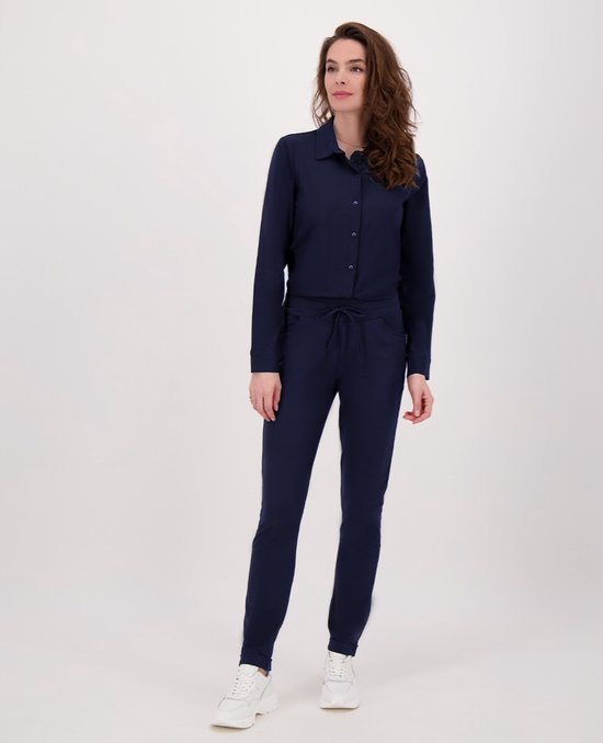 Chemisier bleu Je m'appelle - Femme - Tissu de voyage - Taille S - 2 tailles disponibles