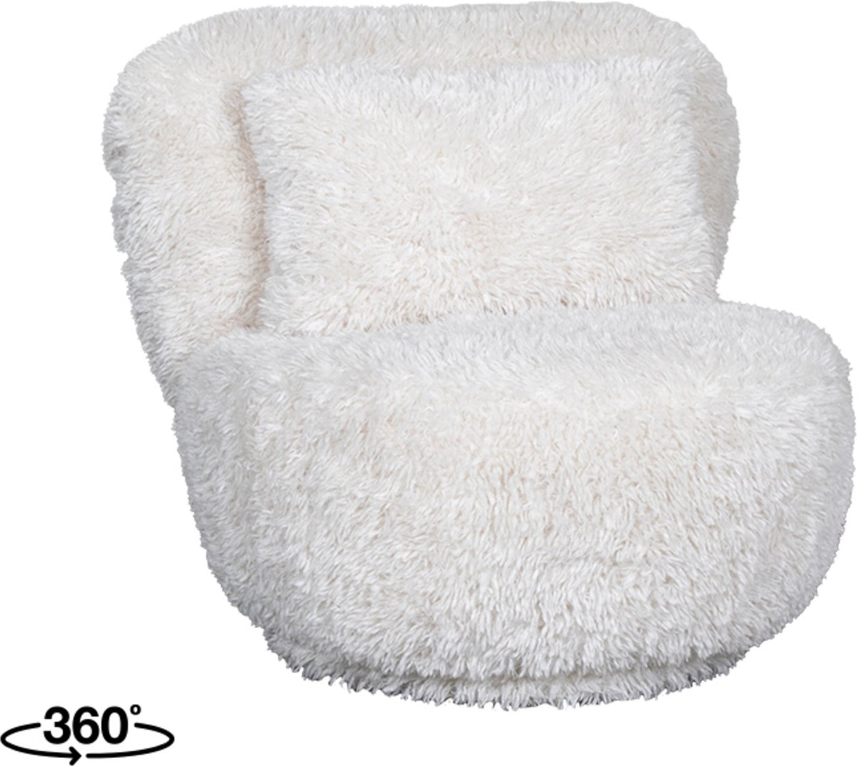 LABEL51 Doodle Fauteuil - Creme - Stof - One Size