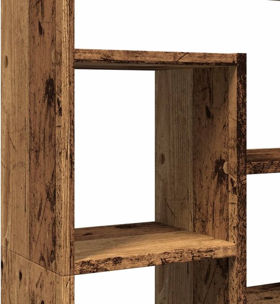 vidaXL - Bibliothèque - 72x20x120 - cm - décoré - bois - ancien - couleur bois