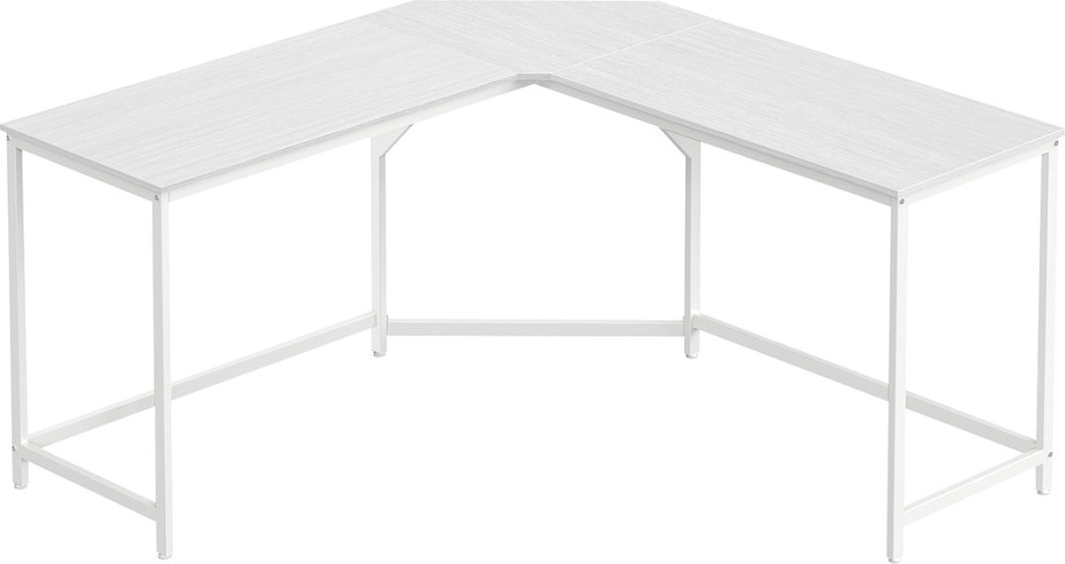 Modern Computerbureau - Kantoortafel - Werkstation - Spaanplaat - Stevig stalen frame - 149 cm x 149 cm x 76 cm