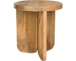 Housecraft Living Maeze Bijzettafel Rond 40 cm Hout - Bruin