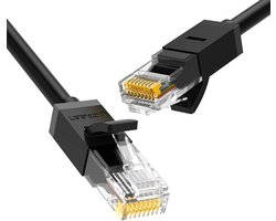 Ugreen - kabel - Internet netwerkkabel Ethernet patchkabel RJ45 Cat - 6 - UTP - 1000Mbps - 1m - zwart - (20159)