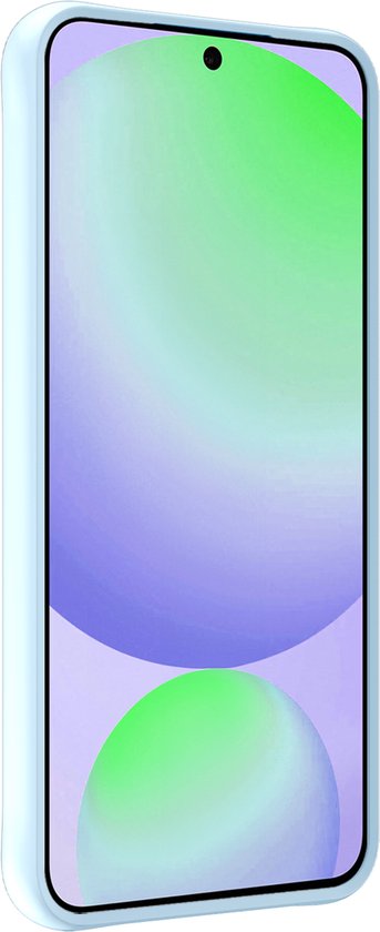 Coque pour Samsung S24 FE Coque en Siliconen avec Protecteur d'écran - Coque pour Samsung Galaxy S24 FE Case Cover Case - Bleu Clair