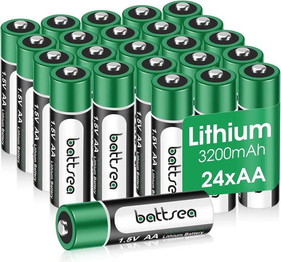 AA Lithiumbatterijen 24 stuks - 3200 mAh Hoge Capaciteit - 1,5 V Niet-Oplaadbare Batterijen — afbeelding 2