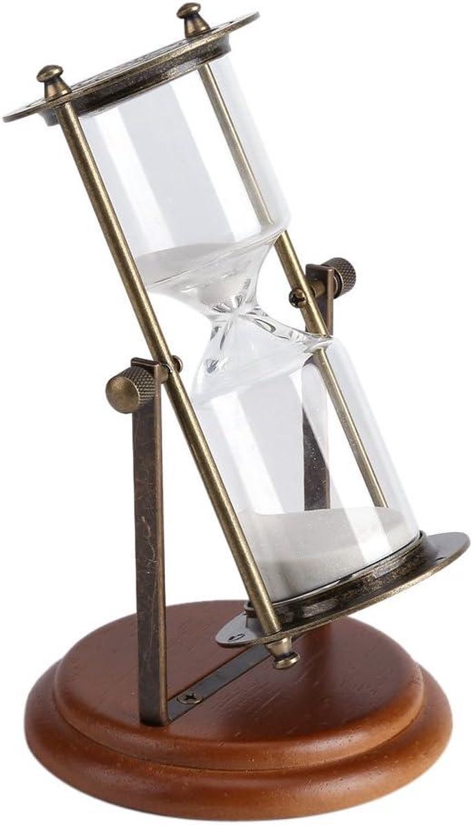 Kristallen Zandloper Timer 15/30/60 Minuten - Transparante Decoratieve Zandklok In Kleurrijk Glas