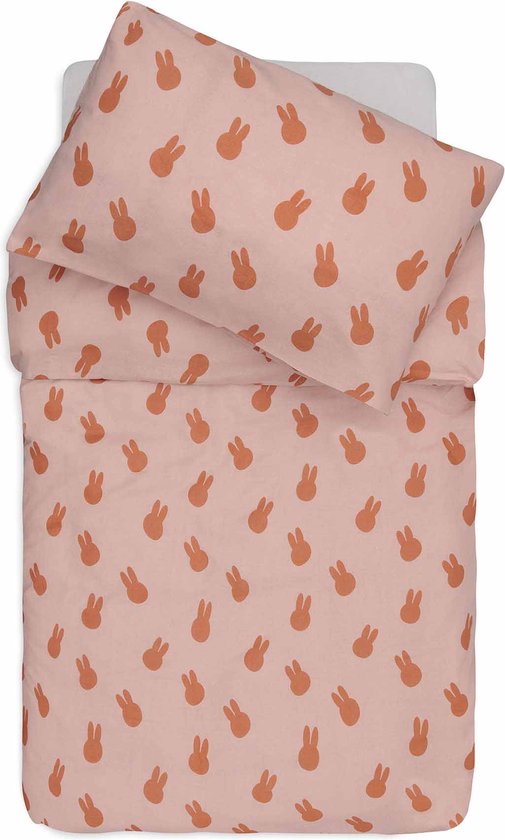 Jollein waterproof slab Miffy Peekaboo - set van 2 Wild Rose