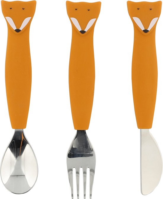 Foto: Voka bestek set verdikt handvat verdikt bestek 5 delig aangepast bestek comfortabele soft grip modern set tril bestek grip bestek zwart